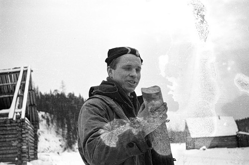 Юрий Юдин во время похода на гору Отортен 